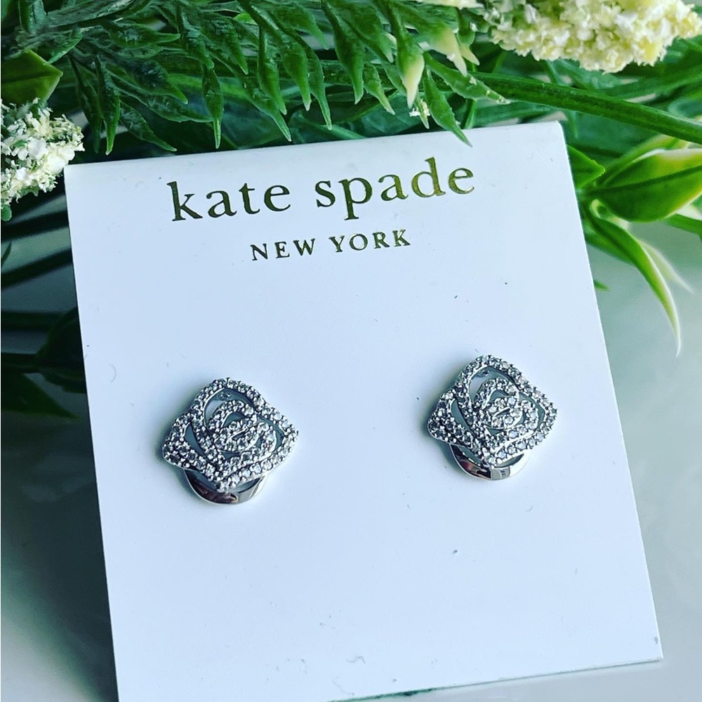 Kate Spade crystal stud earrings - Picture 2 of 6